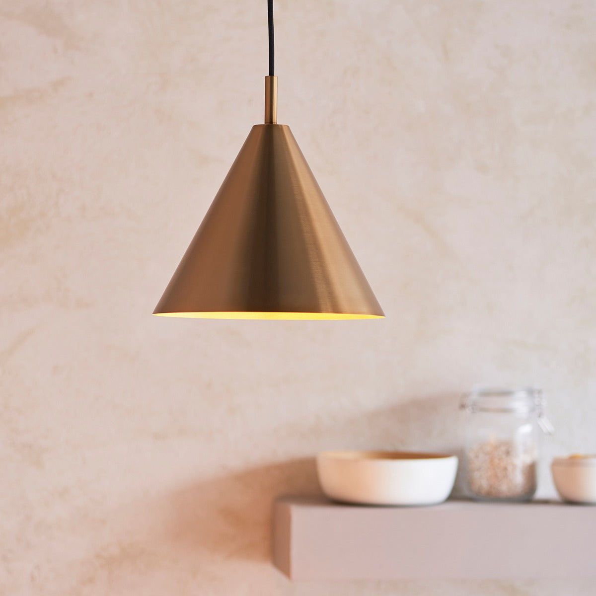 Cape Pendant Light - Antique Brass