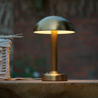 Birden Rechargeable Table Lamp - Warm Brass