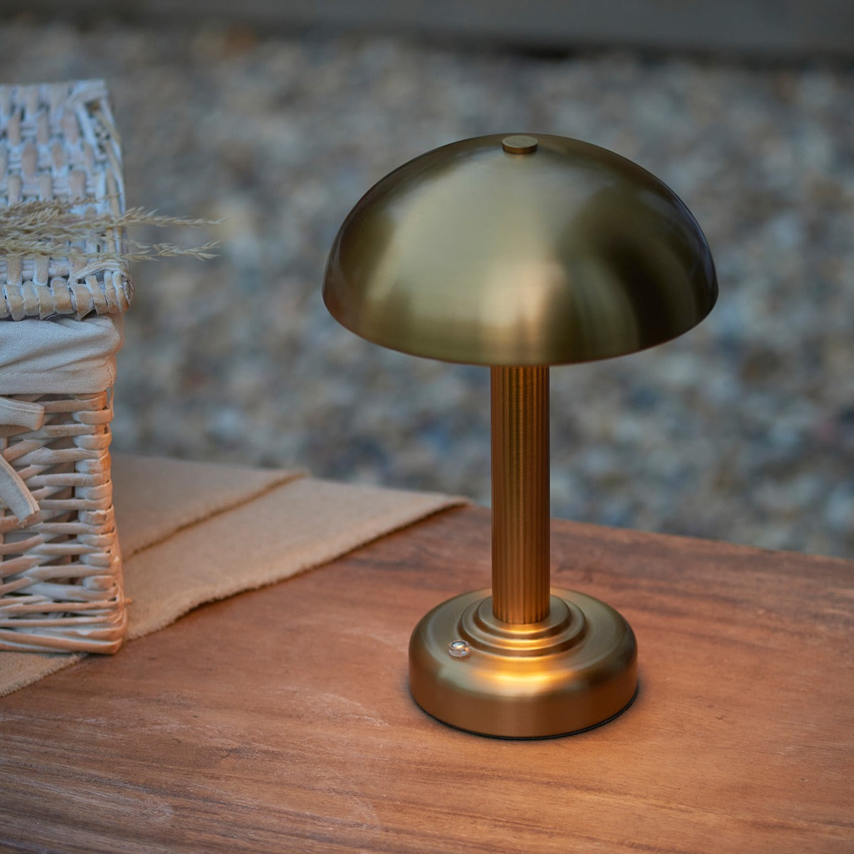 Birden Rechargeable Table Lamp - Warm Brass