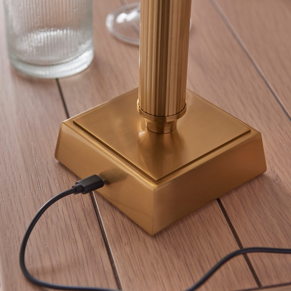 Bridgeton Rechargeable Table Lamp - Aged Brass