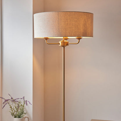 Hiden Floor Lamp - Vintage Brass