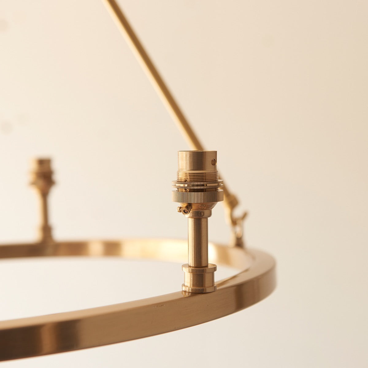 Chessington 3 Light Pendant Light - Brushed Aged Brass