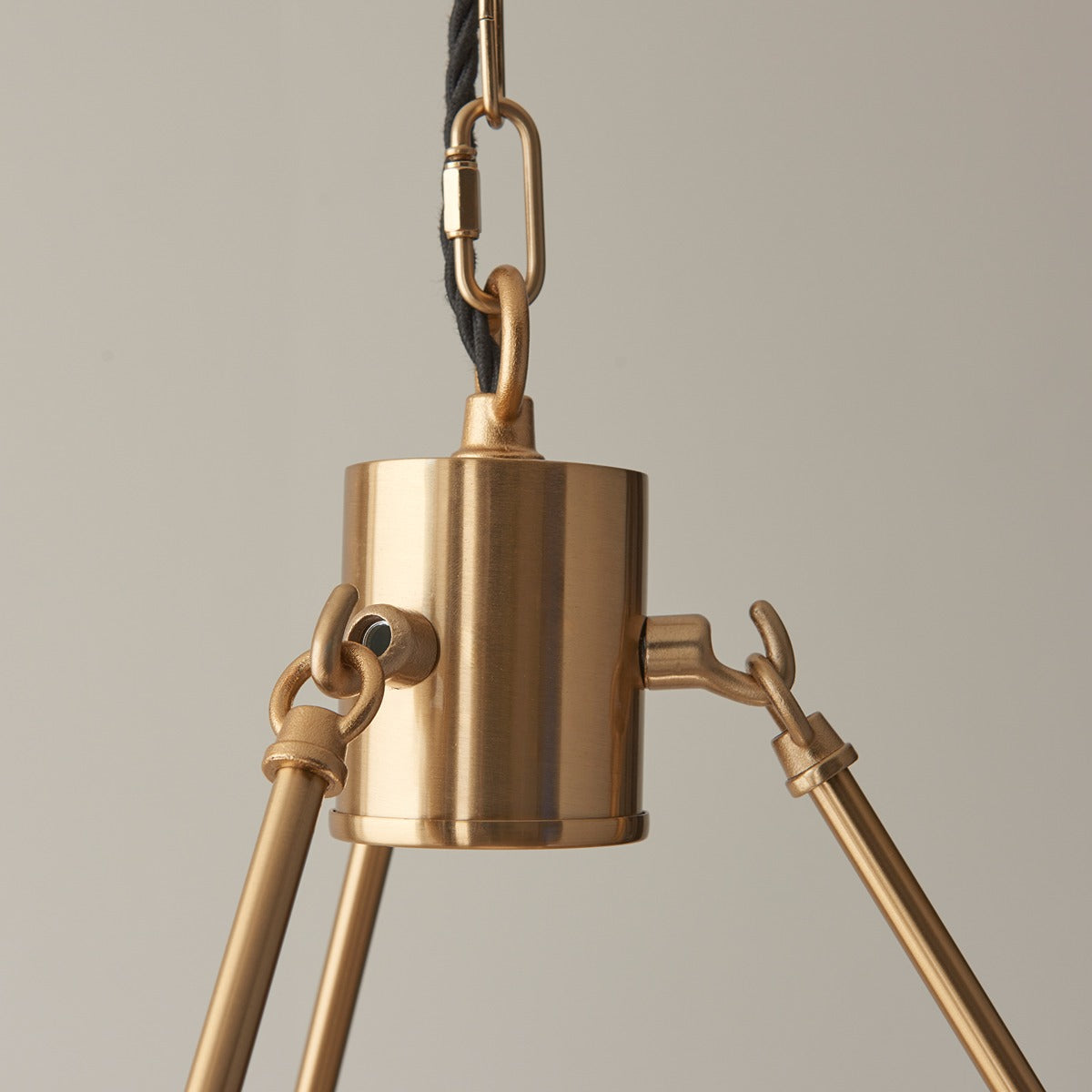Chessington 3 Light Pendant Light - Brushed Aged Brass