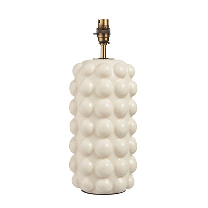 Bubble Table Lamp - White Crackle Glaze