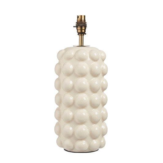 Bubble Table Lamp - White Crackle Glaze