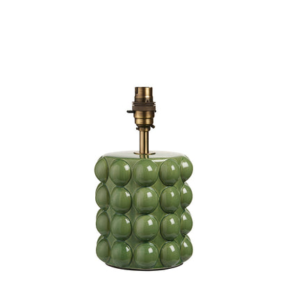 Bubble Table Lamp - Olive Green Glaze