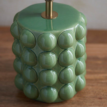 Bubble Table Lamp - Olive Green Glaze