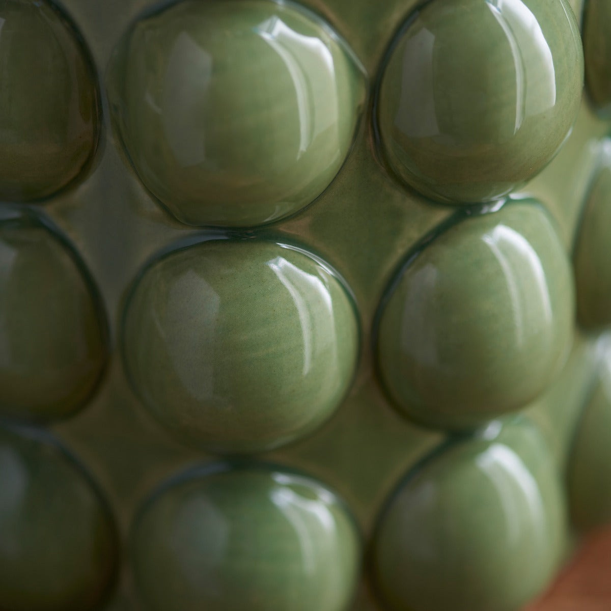 Bubble Table Lamp - Olive Green Glaze
