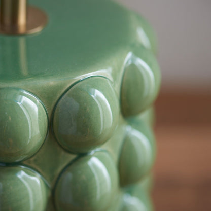 Bubble Table Lamp - Olive Green Glaze