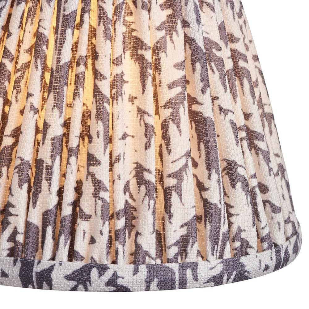 Leaf Shade 16cm - Pearl Grey Fabric