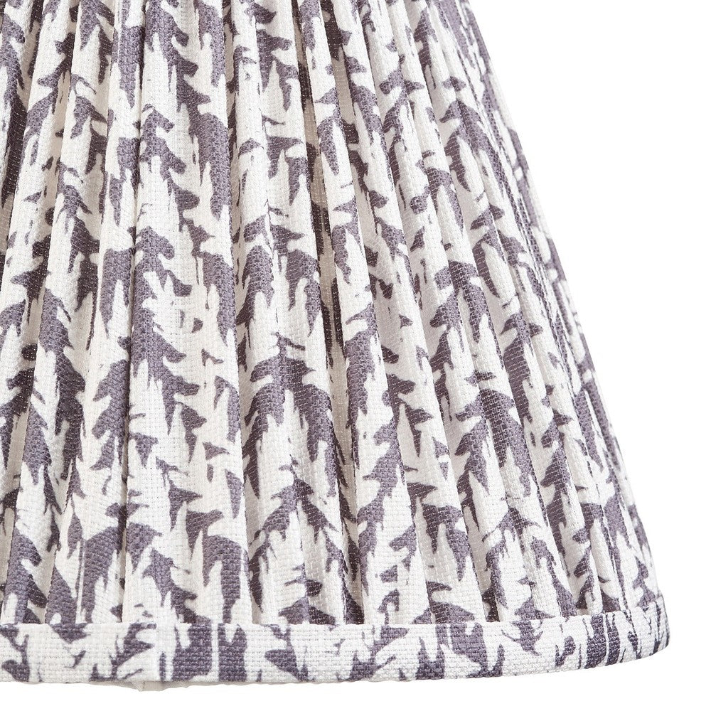 Leaf Shade 25cm - Pearl Grey Fabric
