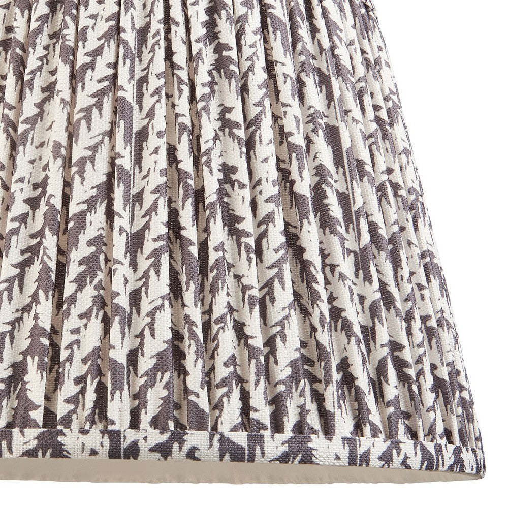Leaf Shade 35cm - Pearl Grey Fabric