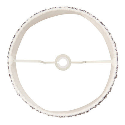Leaf Shade 35cm - Pearl Grey Fabric