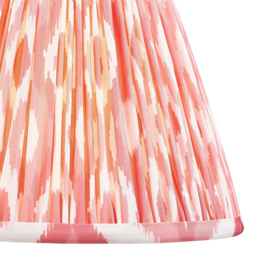 Ikat Shade 25cm - Coral Pink Fabric