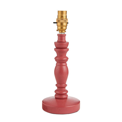 Barley Table Lamp - Satin Pink Clay Paint