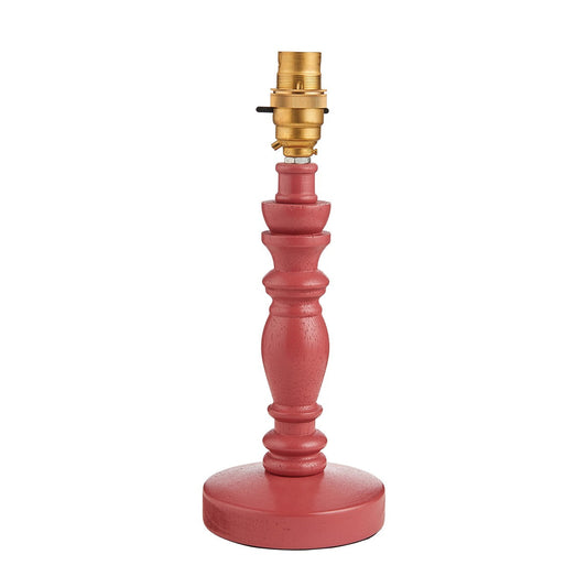 Barley Table Lamp - Satin Pink Clay Paint