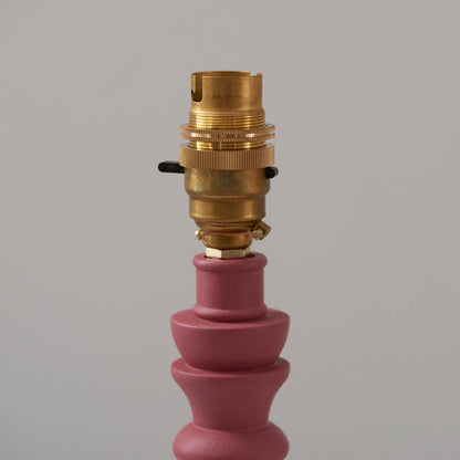 Barley Table Lamp - Satin Pink Clay Paint