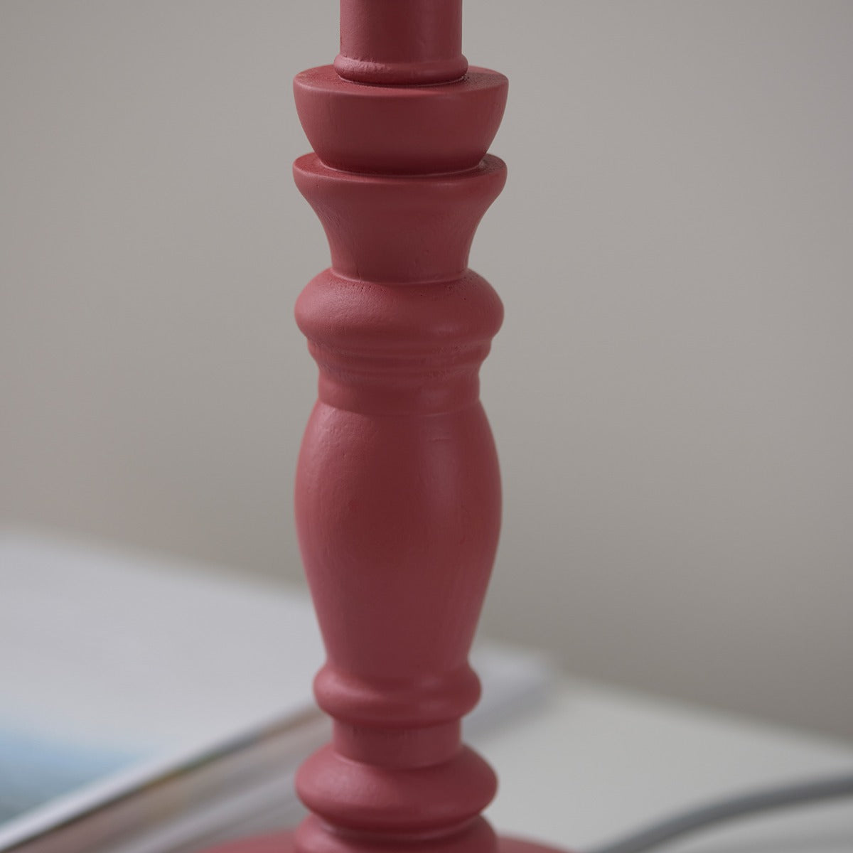 Barley Table Lamp - Satin Pink Clay Paint