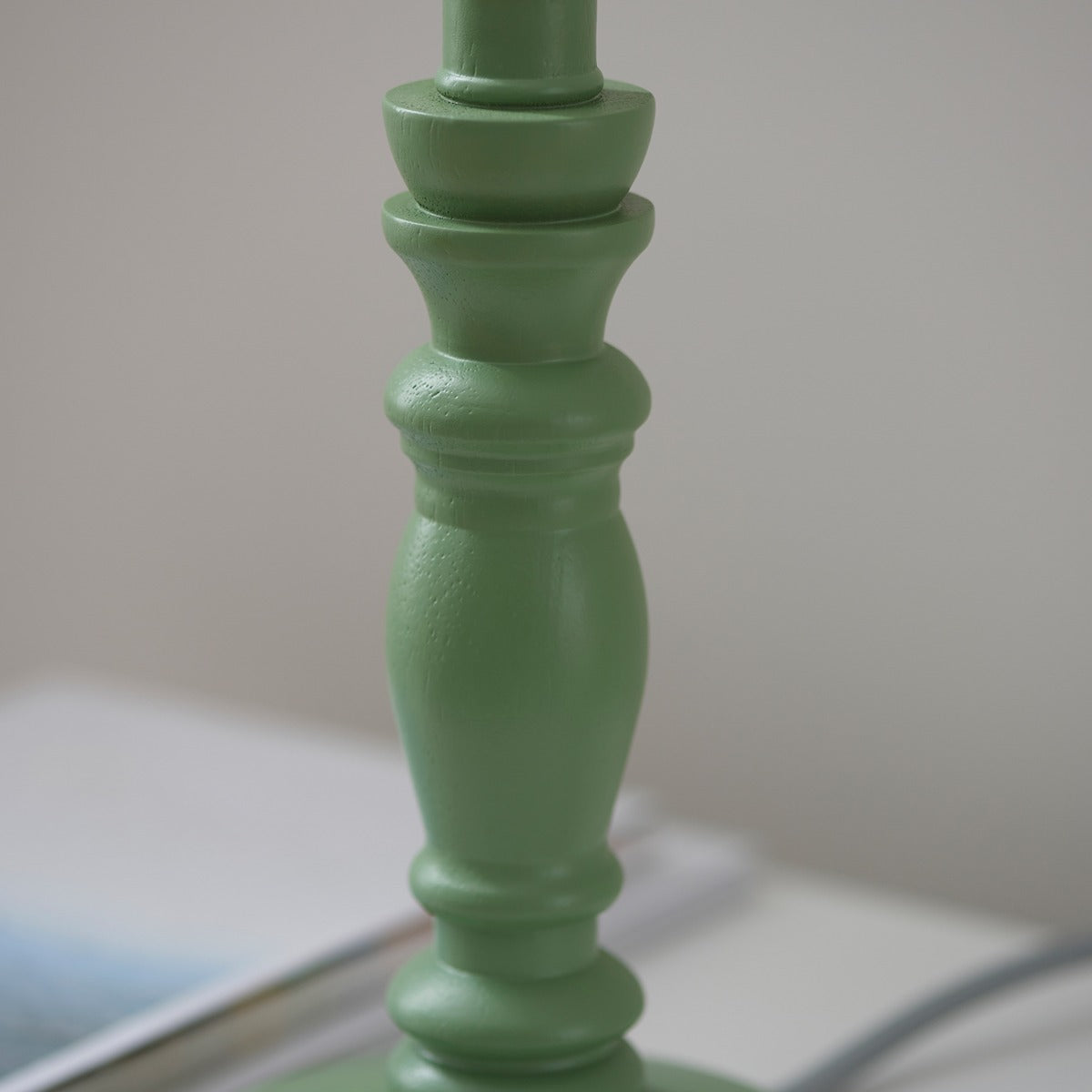 Barley Table Lamp - Satin Cotswold Green Paint