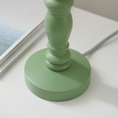 Barley Table Lamp - Satin Cotswold Green Paint