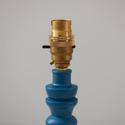Barley Table Lamp - Satin Marlin Blue Paint