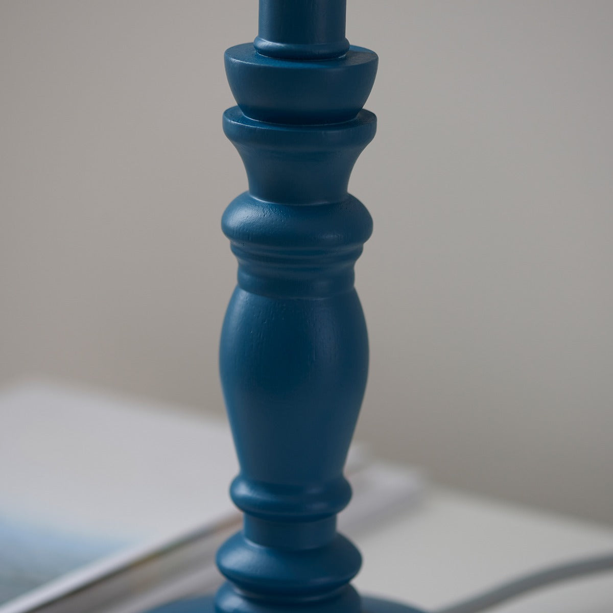 Barley Table Lamp - Satin Marlin Blue Paint