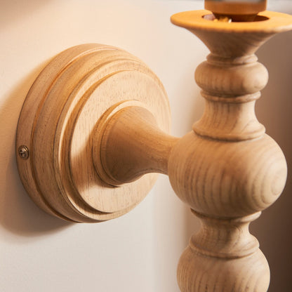 Barley 1 Wall Light - Natural Ash