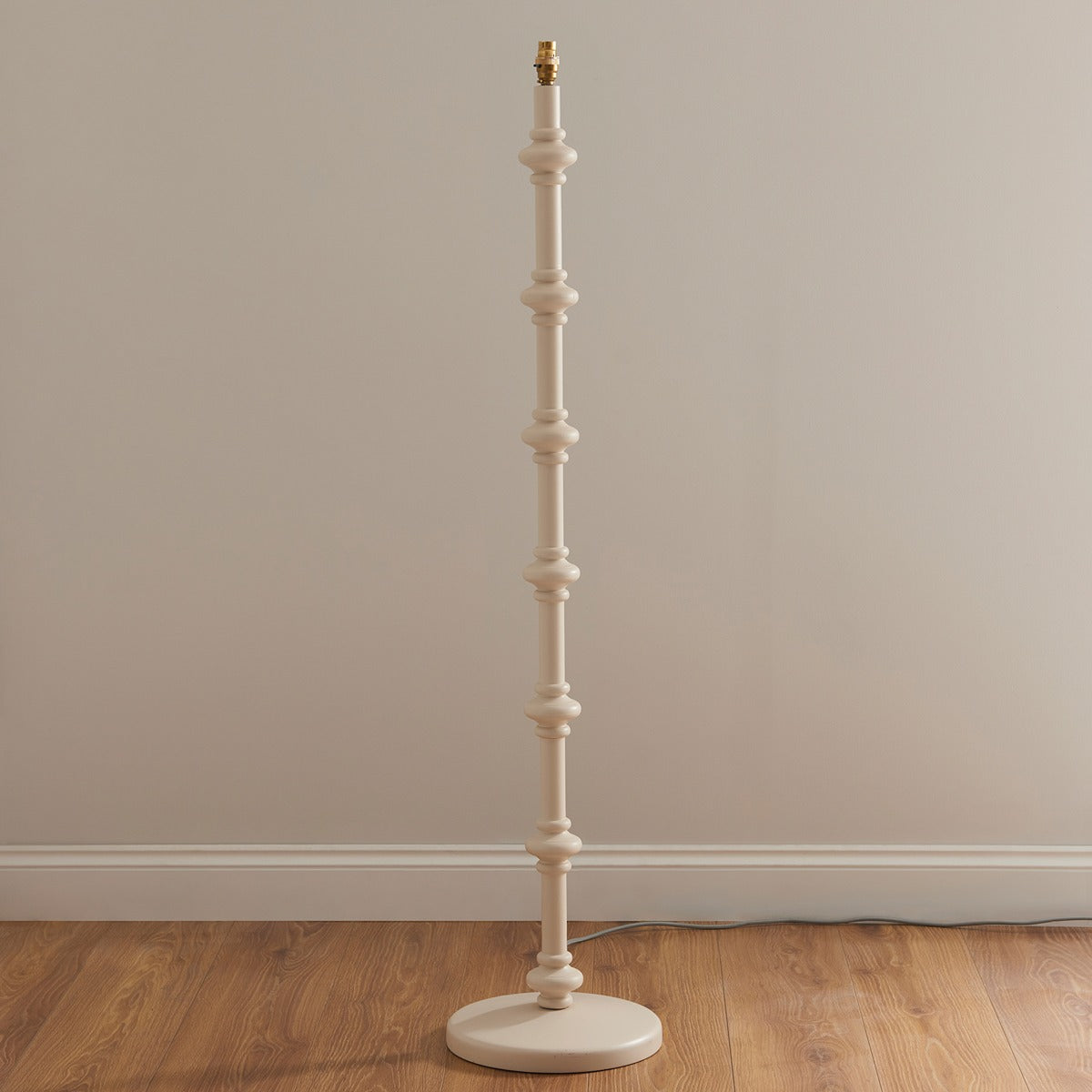 Aldeby Floor Light - Satin Almond White Paint