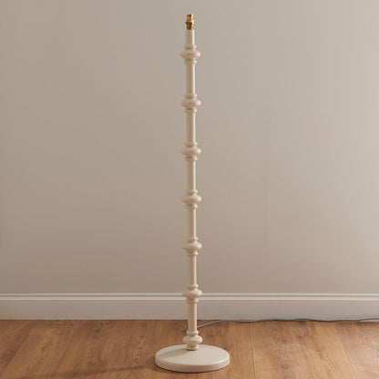 Aldeby Floor Light - Satin Almond White Paint