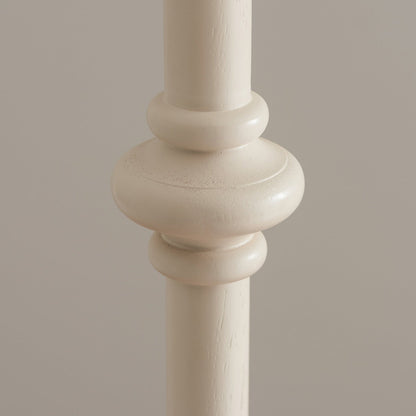 Aldeby Floor Light - Satin Almond White Paint