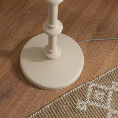 Aldeby Floor Light - Satin Almond White Paint