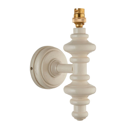 Aldeby Wall Light - Satin Almond White Paint
