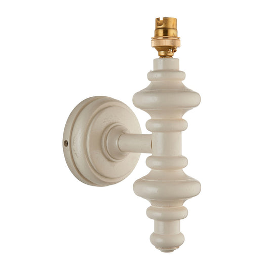 Aldeby Wall Light - Satin Almond White Paint