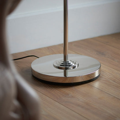 Hiden Floor Lamp - Brushed Chrome