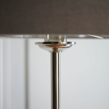 Hiden Floor Lamp - Brushed Chrome
