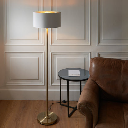 Hiden Floor Lamp - Antique Brass