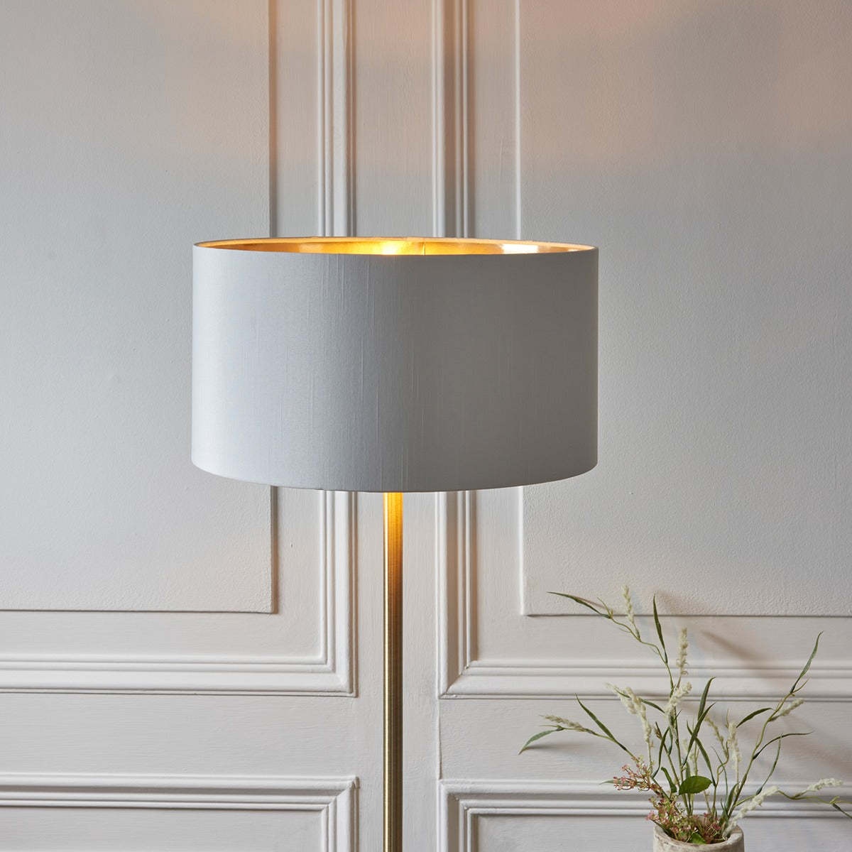 Hiden Floor Lamp - Antique Brass