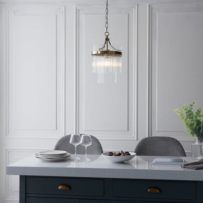 Mariana 1 Light Pendant Light - Antique Brass