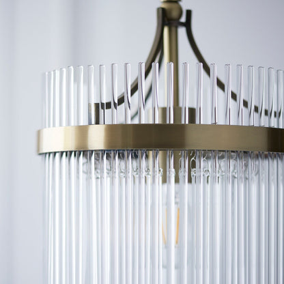 Mariana 1 Light Pendant Light - Antique Brass