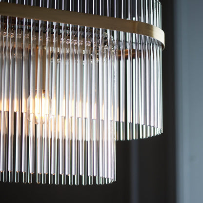 Mariana 4 Light Pendant Light - Antique Brass