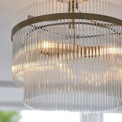 Mariana 3 Light Ceiling Light - Antique Brass
