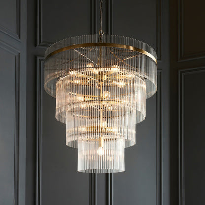 Mariana 16 Light Pendant Light - Antique Brass