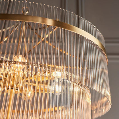 Mariana 16 Light Pendant Light - Antique Brass