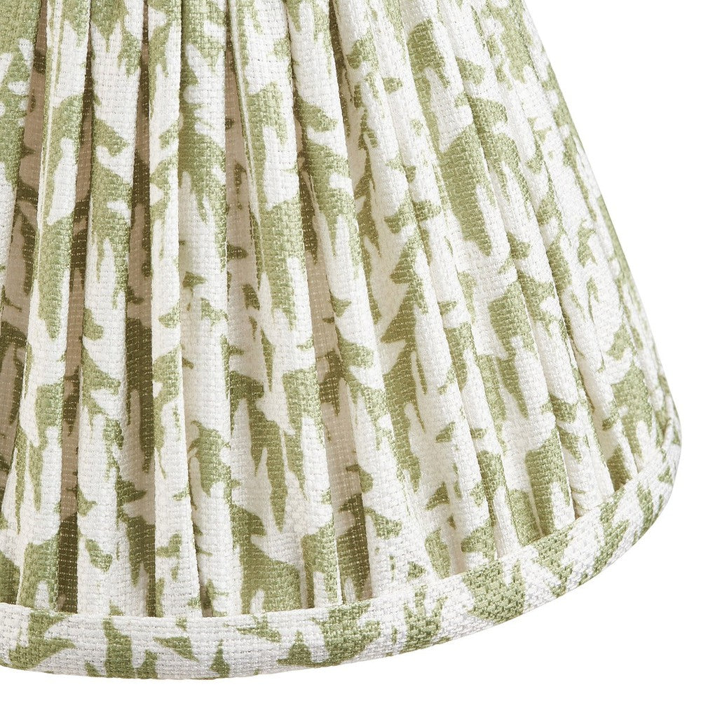 Leaf Shade 16cm - Herb Garden Green Fabric