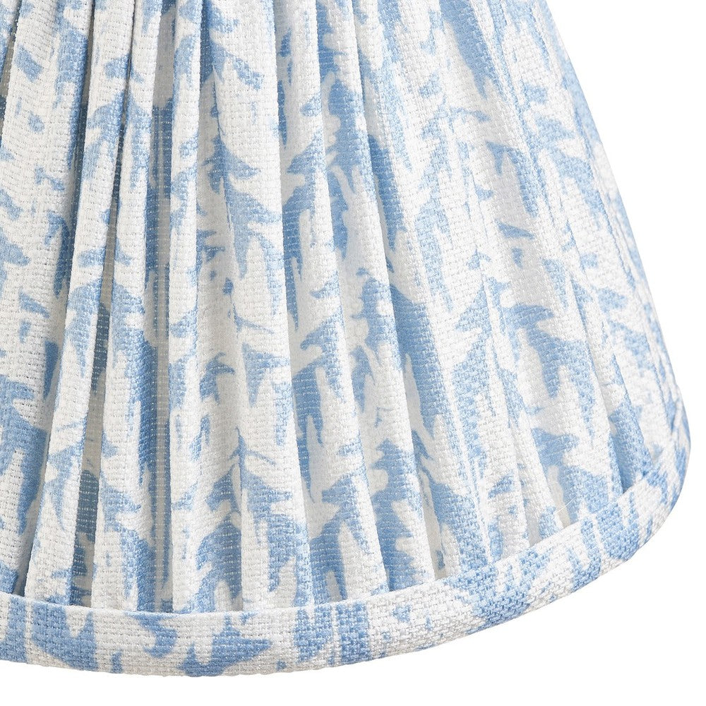 Leaf Shade 16cm - Shell Bay Blue Fabric