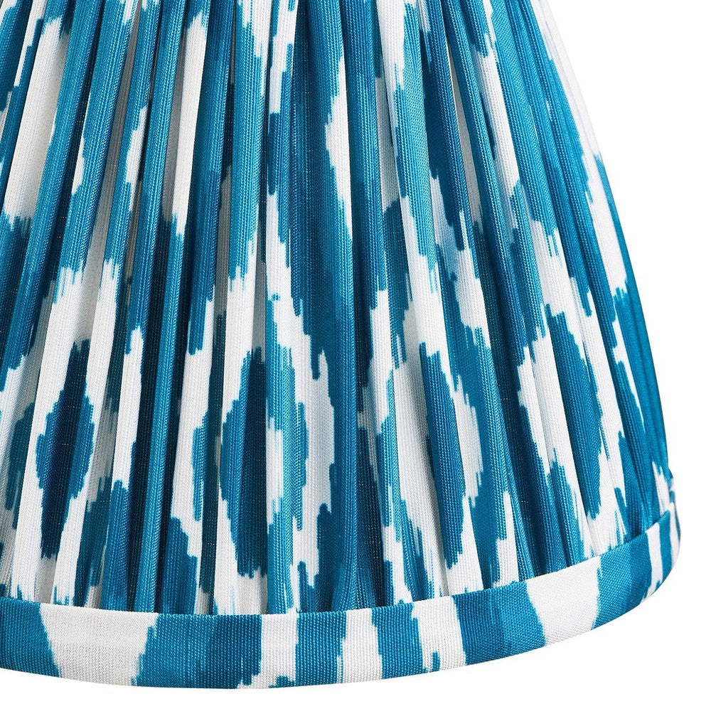 Ikat Shade 16cm - Marlin Blue Fabric