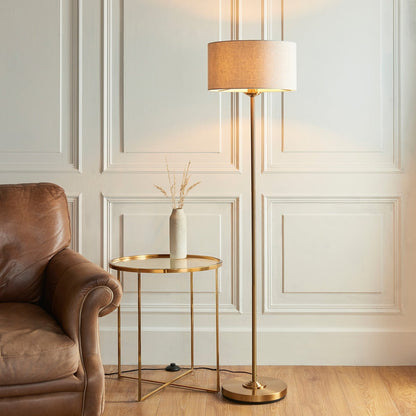 Hiden Floor Lamp - Vintage Brass