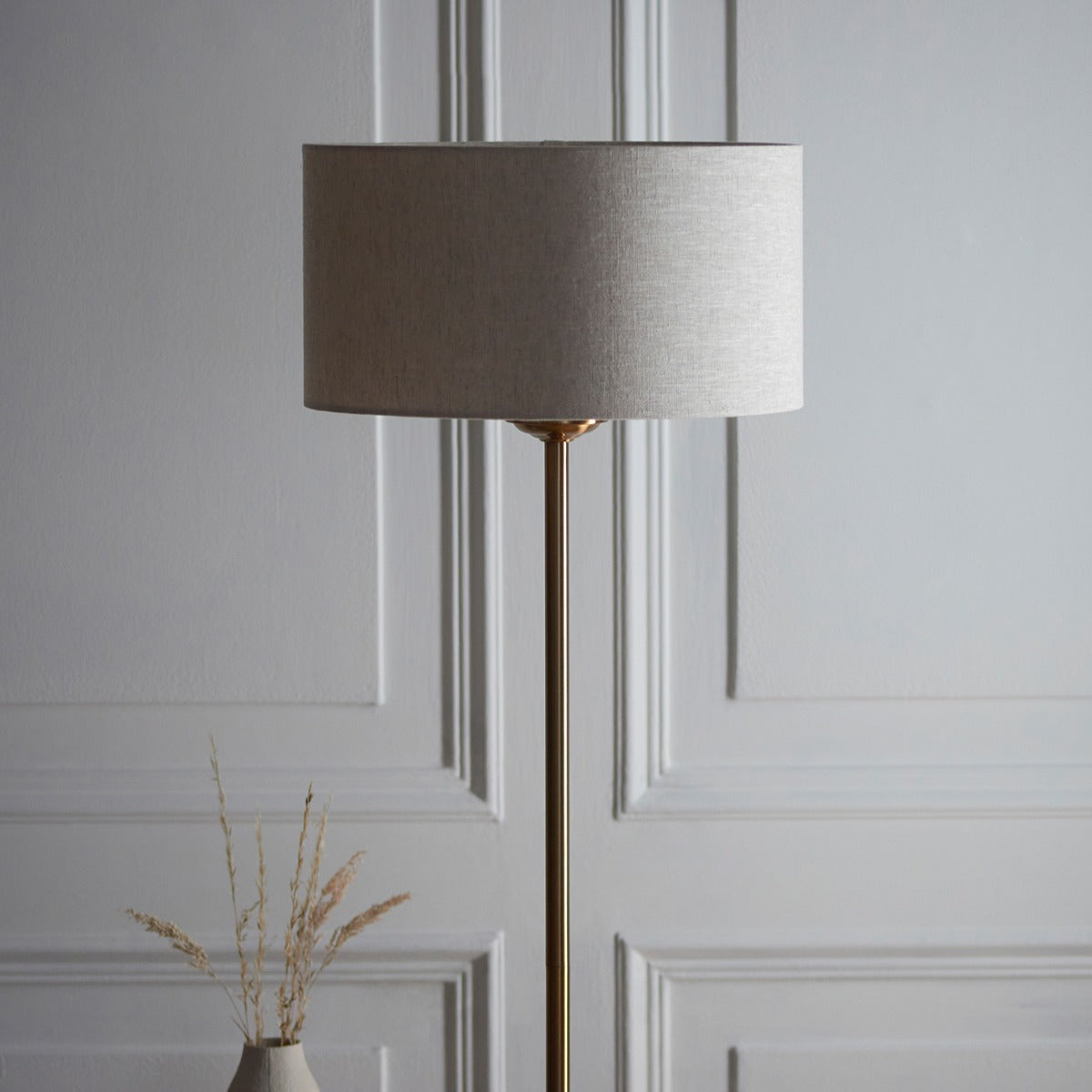 Hiden Floor Lamp - Vintage Brass