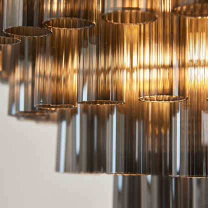 Lyon 12 Light Pendant Light - Smokey Grey Lustre