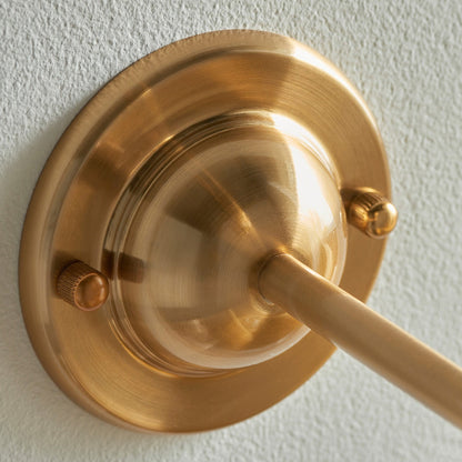 Dome Arc Wall Light - Brushed Aged Brass